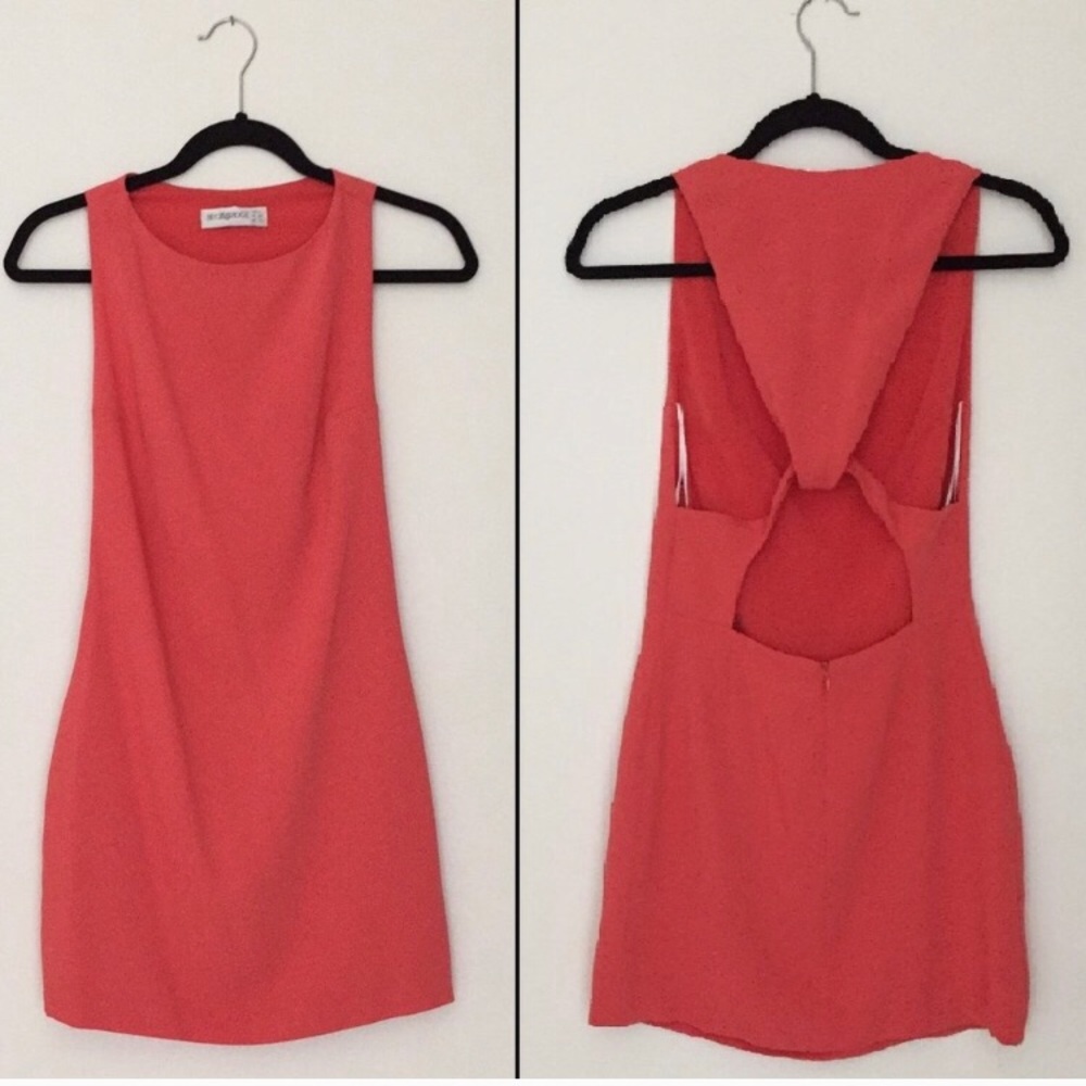 Bec & Bridge open back short orange dress 🔥🔥🔥